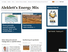 Tablet Screenshot of aleklett.wordpress.com