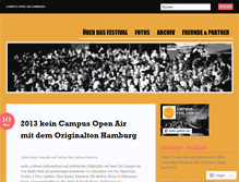 Tablet Screenshot of campusopenair.wordpress.com