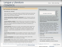 Tablet Screenshot of lenguacisneros.wordpress.com