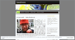 Desktop Screenshot of gamasonora.wordpress.com