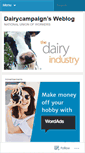 Mobile Screenshot of dairycampaign.wordpress.com