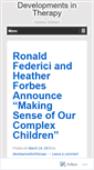 Mobile Screenshot of developmentsintherapy.wordpress.com
