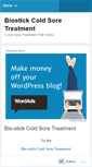 Mobile Screenshot of biostickcoldsoretreatment.wordpress.com