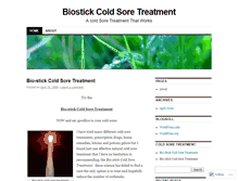 Tablet Screenshot of biostickcoldsoretreatment.wordpress.com