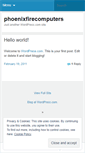 Mobile Screenshot of phoenixfirecomputers.wordpress.com