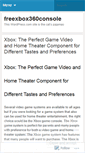 Mobile Screenshot of freexbox360console.wordpress.com