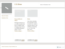 Tablet Screenshot of csshaw.wordpress.com