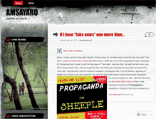 Tablet Screenshot of amsayaro.wordpress.com