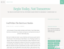 Tablet Screenshot of begintodaynottomorrow.wordpress.com