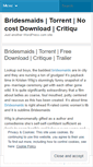 Mobile Screenshot of bridesmaids255.wordpress.com