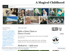 Tablet Screenshot of magicalchildhood.wordpress.com