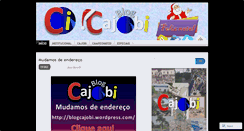 Desktop Screenshot of cajobi.wordpress.com