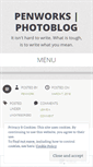 Mobile Screenshot of penwork.wordpress.com