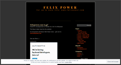 Desktop Screenshot of felixpower.wordpress.com