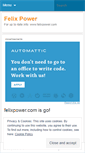 Mobile Screenshot of felixpower.wordpress.com