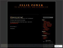 Tablet Screenshot of felixpower.wordpress.com
