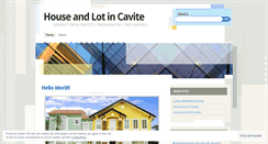 Desktop Screenshot of houselotincavite.wordpress.com