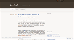 Desktop Screenshot of jaredltaylor.wordpress.com