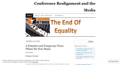 Desktop Screenshot of mediaandconferencerealignment.wordpress.com