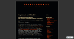 Desktop Screenshot of denknachmainz.wordpress.com