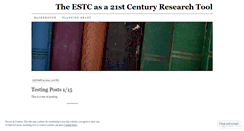 Desktop Screenshot of estc21.wordpress.com