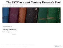 Tablet Screenshot of estc21.wordpress.com