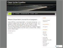 Tablet Screenshot of cleanupthecoastline.wordpress.com