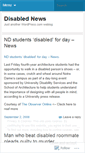 Mobile Screenshot of disablednews.wordpress.com