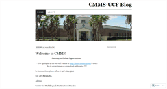 Desktop Screenshot of cmmsucf.wordpress.com