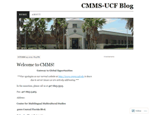 Tablet Screenshot of cmmsucf.wordpress.com