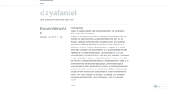 Desktop Screenshot of dayalaniel.wordpress.com