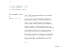 Tablet Screenshot of dayalaniel.wordpress.com