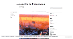 Desktop Screenshot of frecuencias.wordpress.com