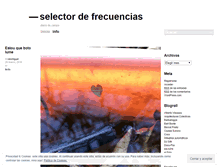 Tablet Screenshot of frecuencias.wordpress.com