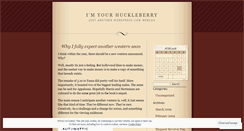 Desktop Screenshot of imyourhuckleberry.wordpress.com