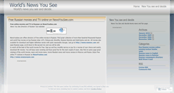 Desktop Screenshot of newsyousee.wordpress.com