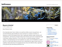 Tablet Screenshot of belliveaus.wordpress.com