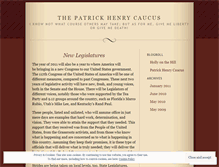 Tablet Screenshot of patrickhenrycaucus.wordpress.com