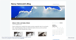 Desktop Screenshot of nancyyakimoski.wordpress.com