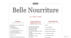 Desktop Screenshot of bellenourriture.wordpress.com