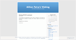 Desktop Screenshot of miltonpaiva.wordpress.com