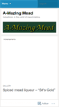 Mobile Screenshot of amazingmead.wordpress.com