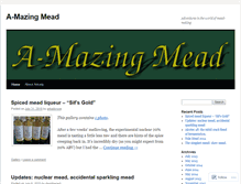 Tablet Screenshot of amazingmead.wordpress.com