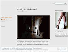 Tablet Screenshot of iamtheotherw0man.wordpress.com
