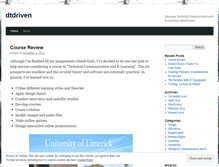 Tablet Screenshot of dtdriven.wordpress.com