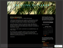 Tablet Screenshot of creatingpatterns.wordpress.com