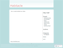 Tablet Screenshot of habitacle.wordpress.com