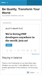 Mobile Screenshot of bequality.wordpress.com