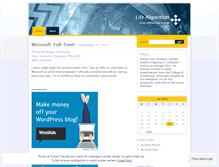 Tablet Screenshot of lifealgo.wordpress.com