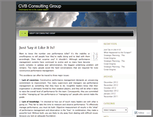 Tablet Screenshot of cvbconsulting.wordpress.com